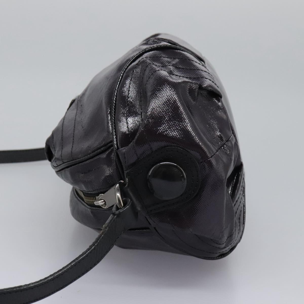 BURBERRY Blue Label Shoulder Bag Enamel Purple Auth ti2877