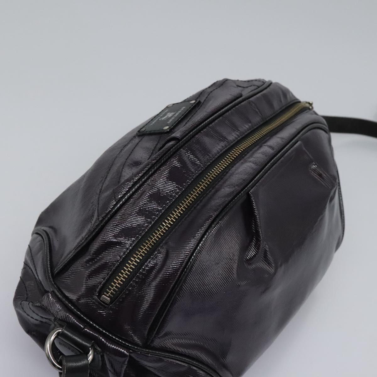 BURBERRY Blue Label Shoulder Bag Enamel Purple Auth ti2877