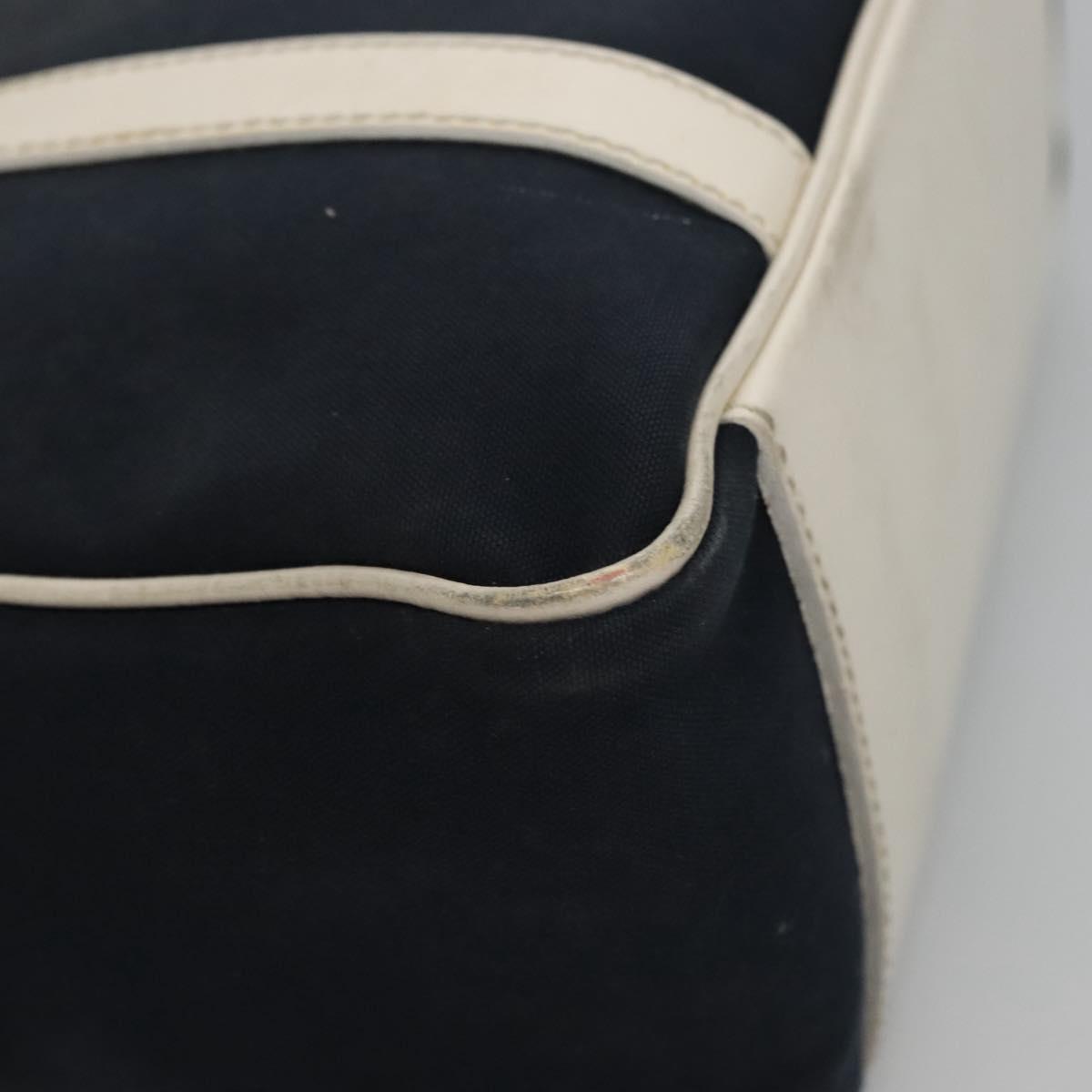FENDI Hand Bag Canvas Navy Auth ti2885