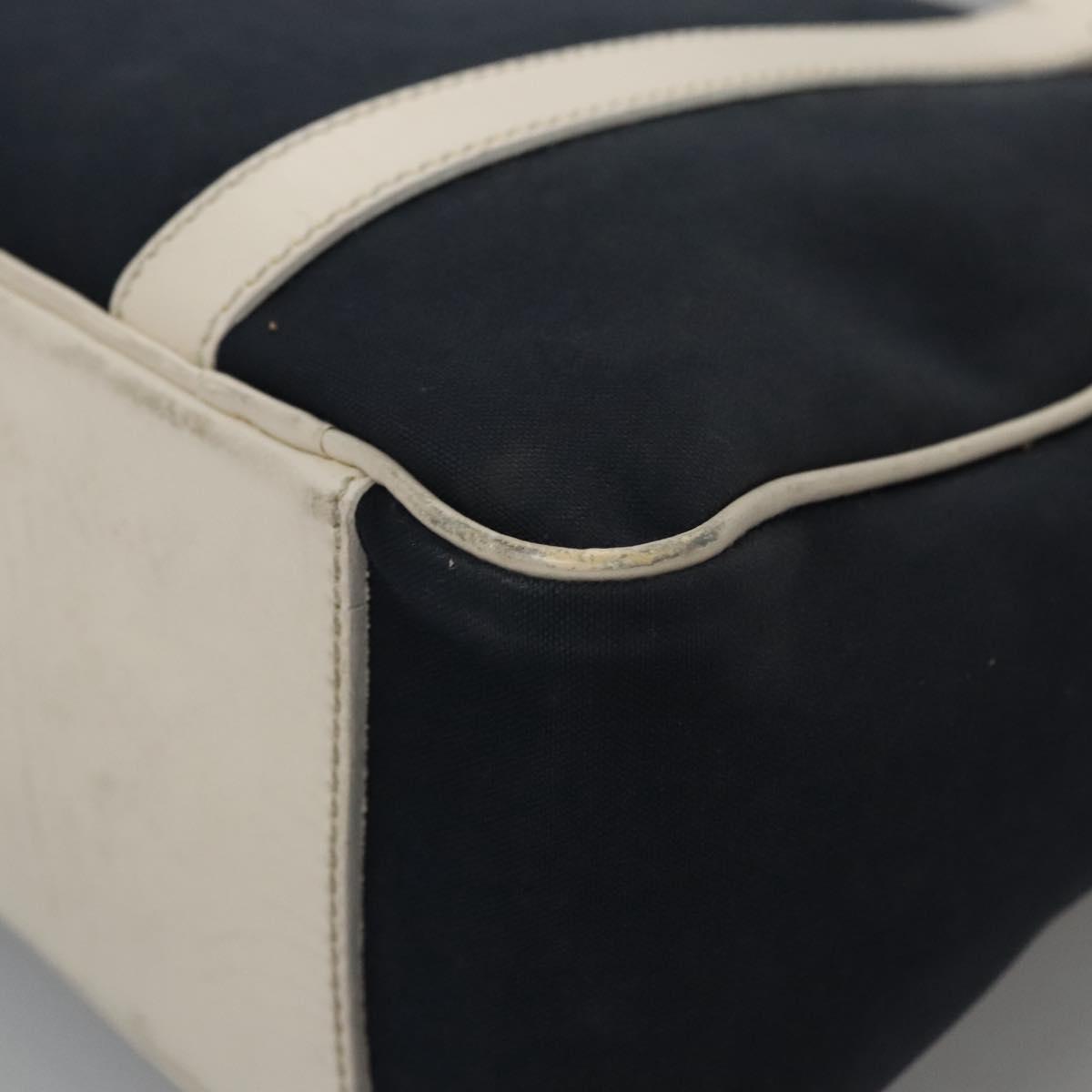 FENDI Hand Bag Canvas Navy Auth ti2885