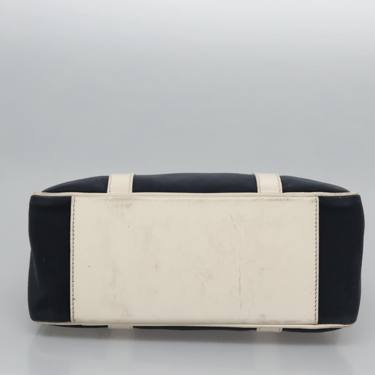 FENDI Hand Bag Canvas Navy Auth ti2885
