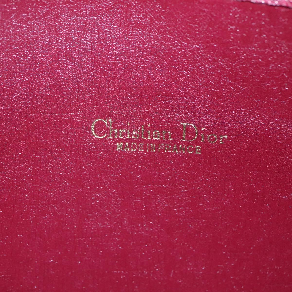 Christian Dior Trotter Canvas Clutch Bag Red Auth ti2899