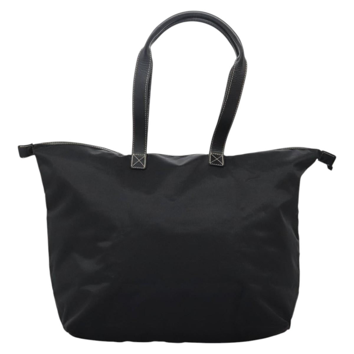 Christian Dior Tote Bag Nylon Black Auth ti2908