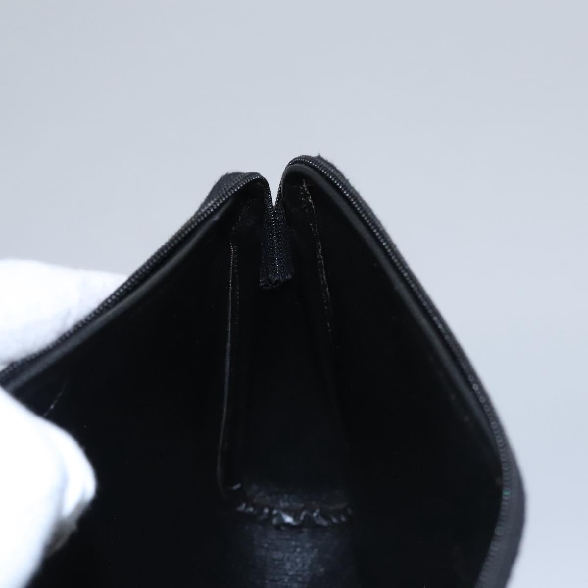 Christian Dior Trotter Canvas Clutch Bag Black Gold Auth ti2911