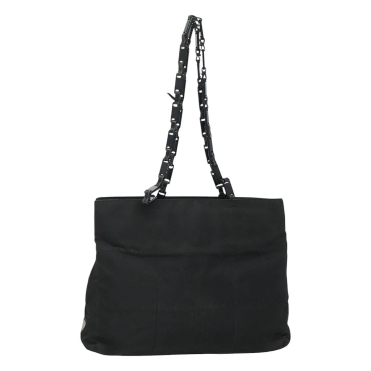 PRADA Tote Bag Nylon Black Auth ti2918