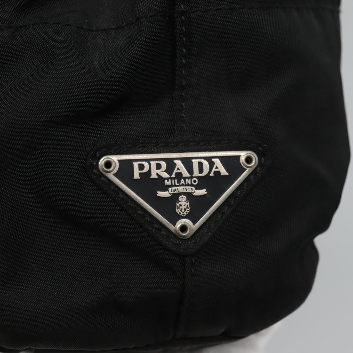 PRADA Tote Bag Nylon Black Auth ti2918