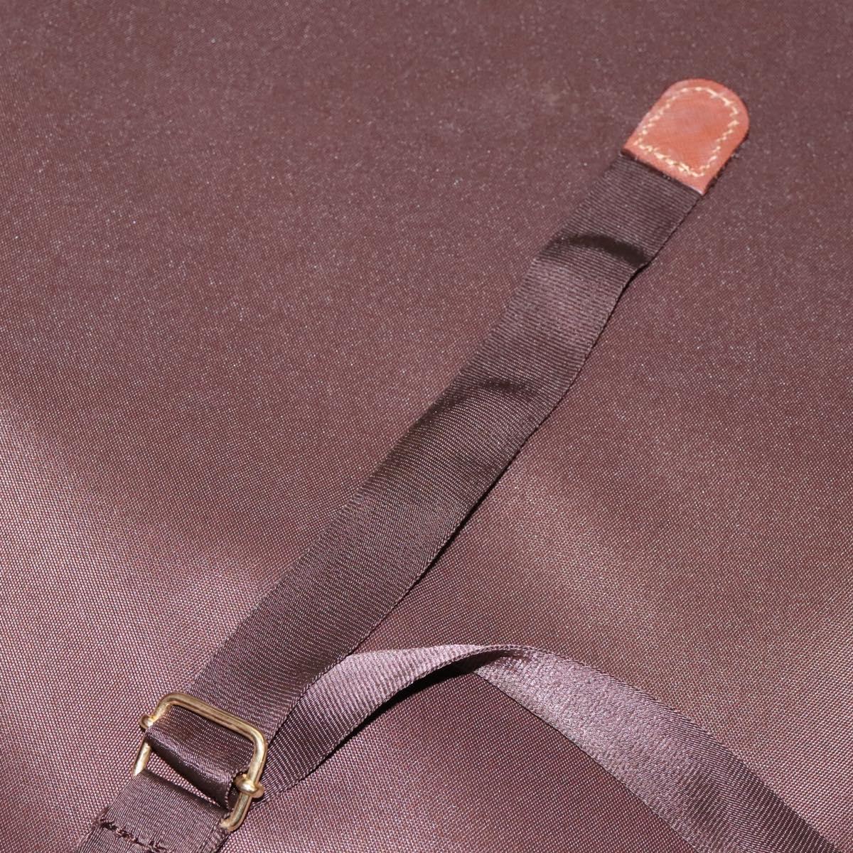 Burberrys Travel Case Boston Bag PVC Navy Brown Auth ti2922