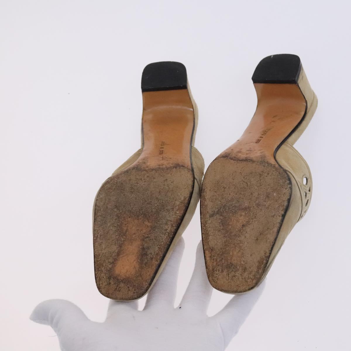 Salvatore Ferragamo Fendi Gucci Shoes Suede Leather 4Set Beige Black Auth ti2930