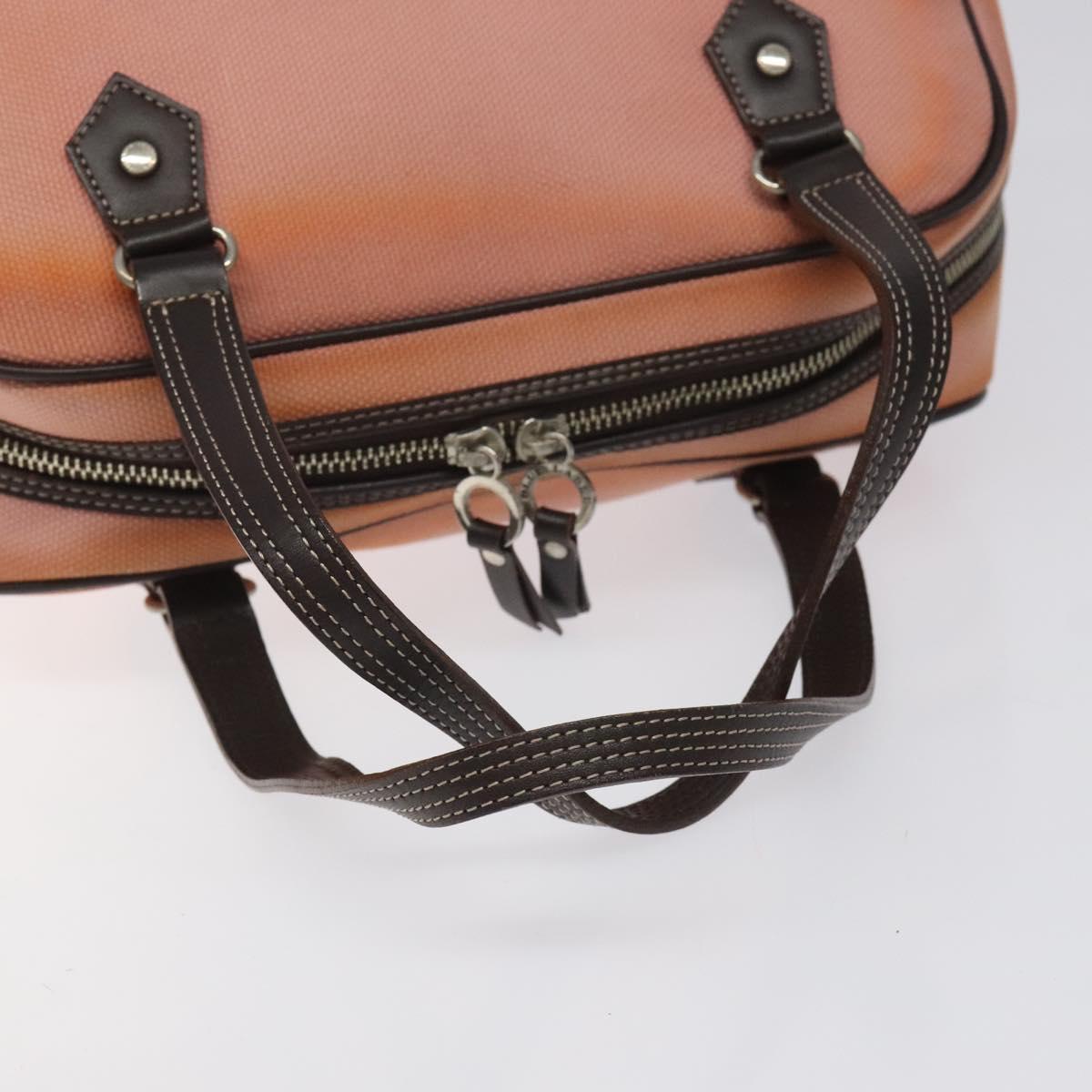BURBERRY Blue Label Hand Bag Canvas Pink Auth ti2936