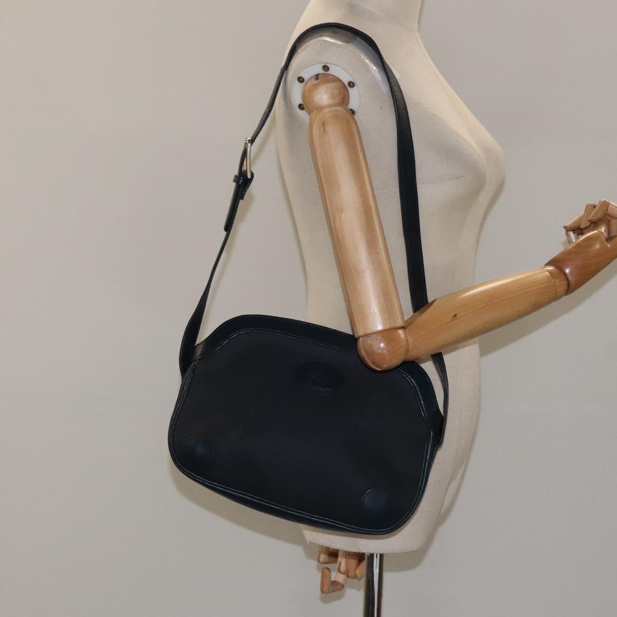 Burberrys Shoulder Bag Canvas Navy Auth ti2948