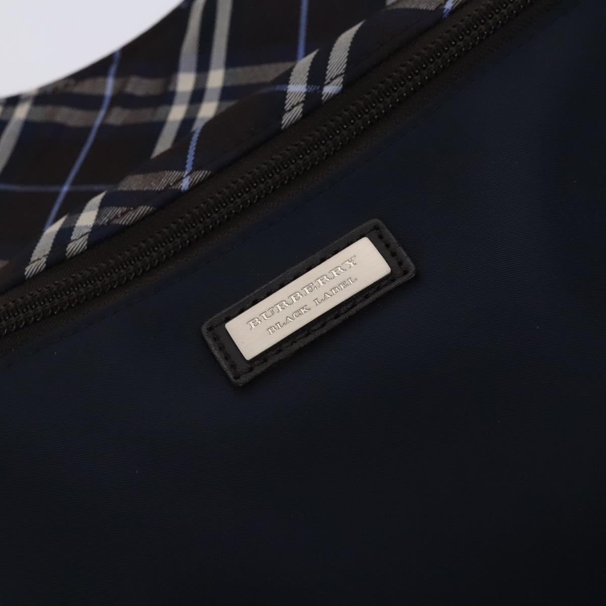 BURBERRY Black label Shoulder Bag Nylon Navy Auth ti2951