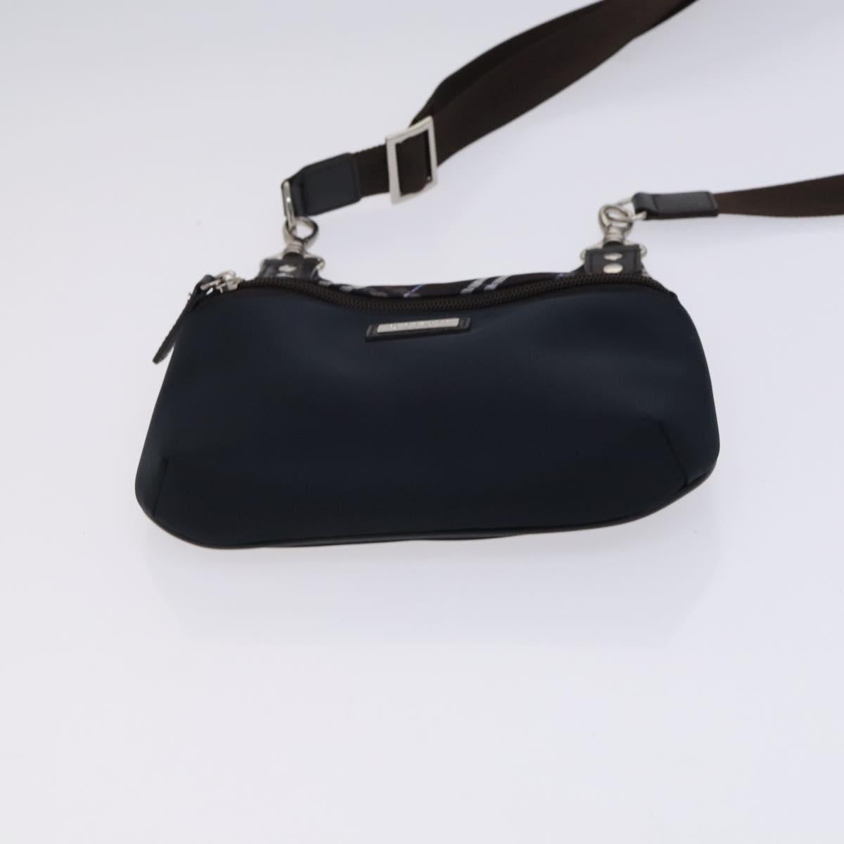 BURBERRY Black label Shoulder Bag Nylon Navy Auth ti2951
