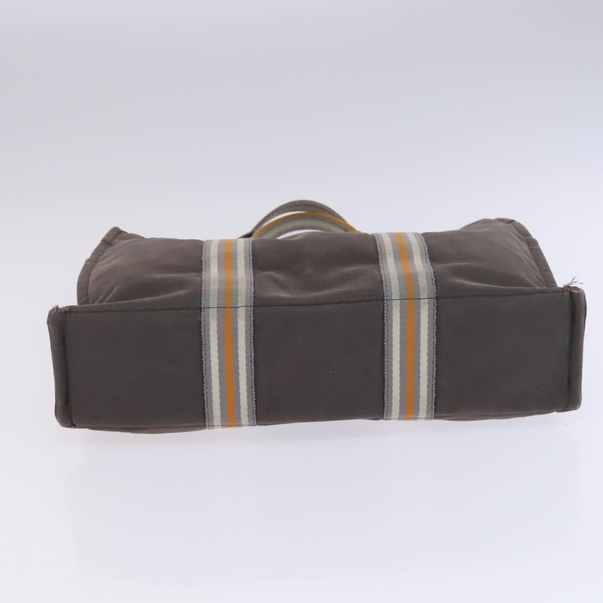 HERMES Fourre Tout Tote Bag Canvas 5Set Black Gray Navy Auth ti2960