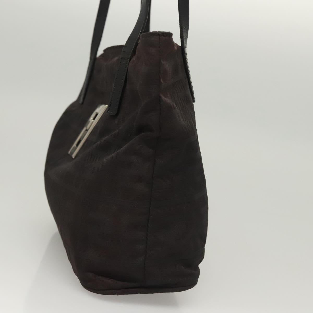 FENDI Zucca Canvas Tote Bag Black Auth ti2972