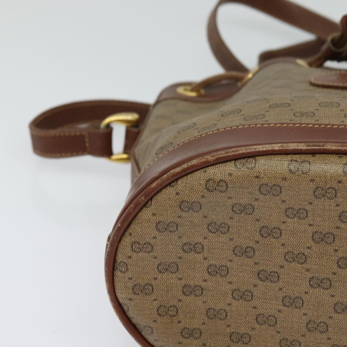 GUCCI Micro GG Supreme Shoulder Bag Beige Gold 007 86 0044 Auth ti2975