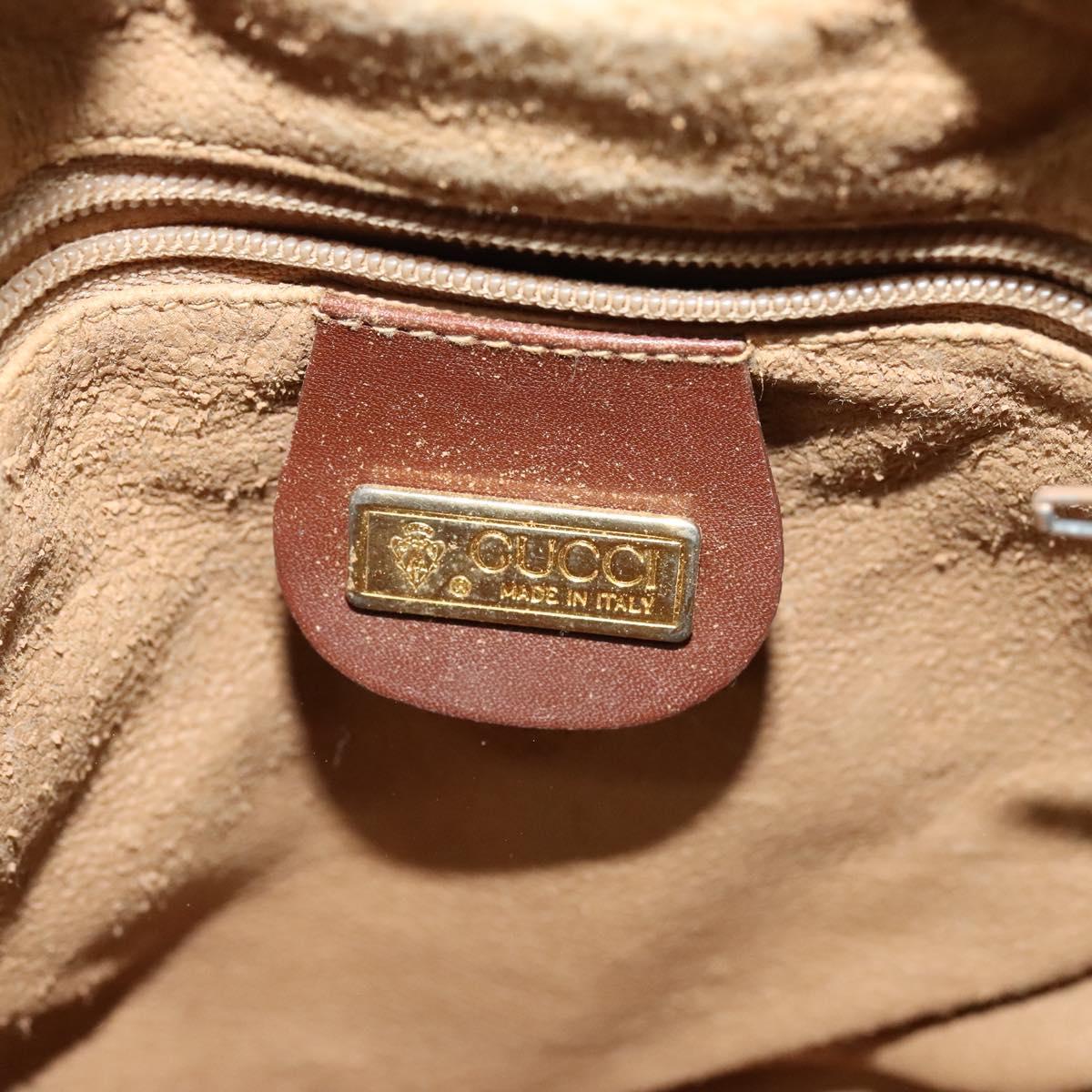 GUCCI Micro GG Supreme Shoulder Bag Beige Gold 007 86 0044 Auth ti2975