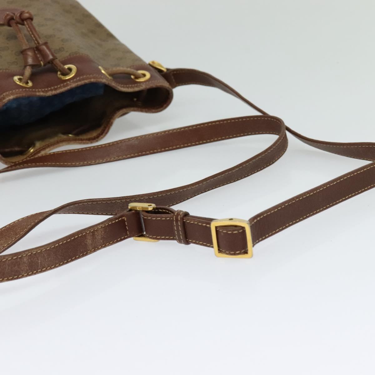 GUCCI Micro GG Supreme Shoulder Bag Beige Gold 007 86 0044 Auth ti2975