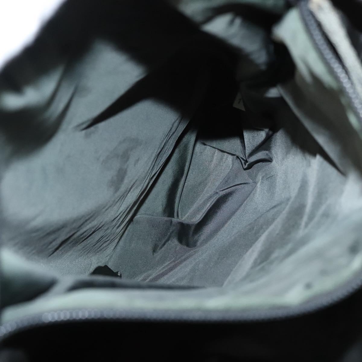 PRADA Sports Tote Bag Nylon Beige Silver Auth ti2991