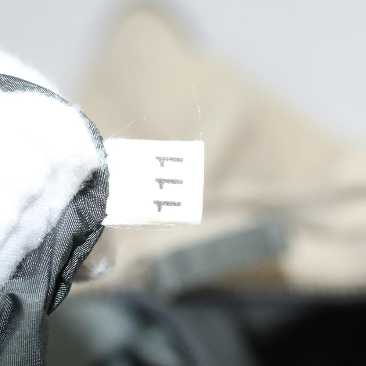 PRADA Sports Tote Bag Nylon Beige Silver Auth ti2991