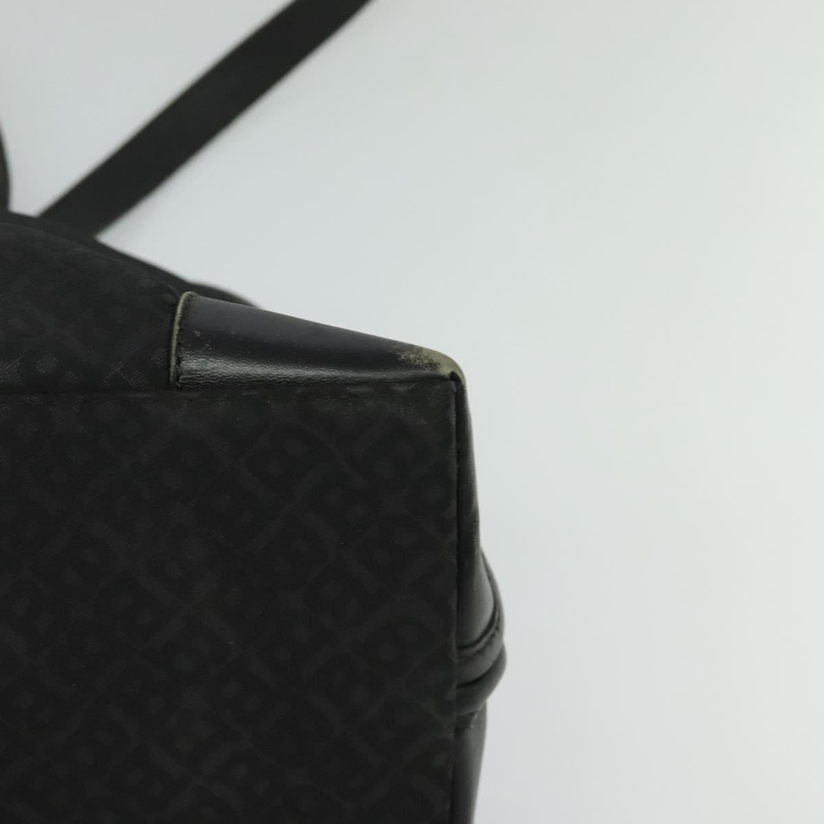 BALLY Hand Bag Nylon 2way Black Silver Auth ti2995