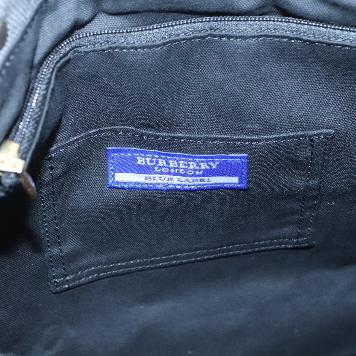 BURBERRY Blue Label Tote Bag Canvas Gray Auth ti2997