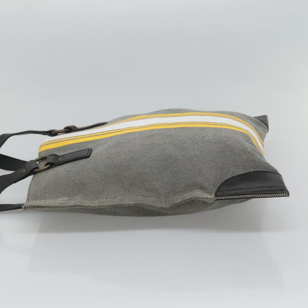 BURBERRY Blue Label Tote Bag Canvas Gray Auth ti2997