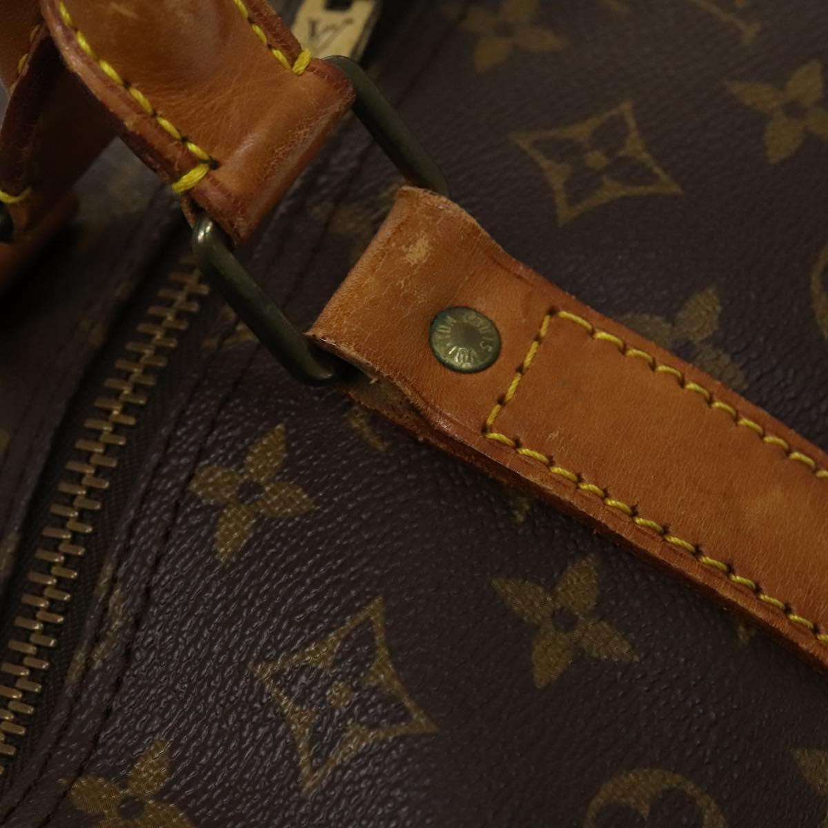 LOUIS VUITTON Monogram Keepall Bandouliere 60 Boston Bag M41412 LV Auth ti3031
