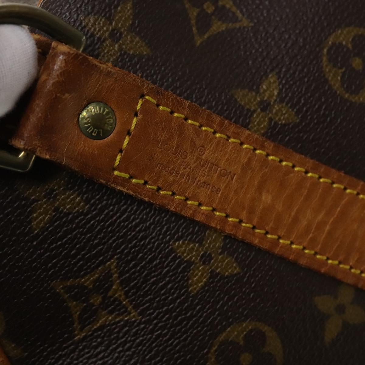 LOUIS VUITTON Monogram Keepall Bandouliere 60 Boston Bag M41412 LV Auth ti3031