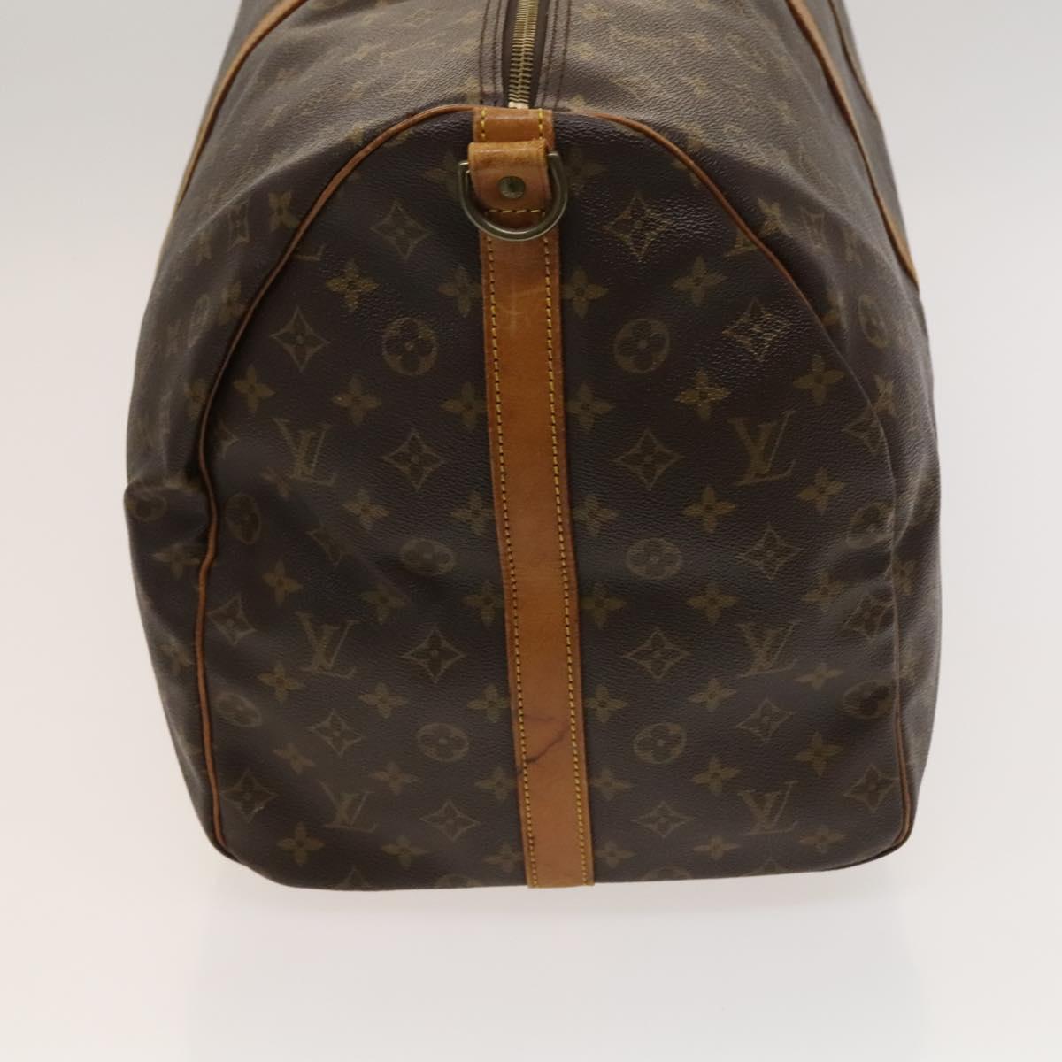 LOUIS VUITTON Monogram Keepall Bandouliere 60 Boston Bag M41412 LV Auth ti3031