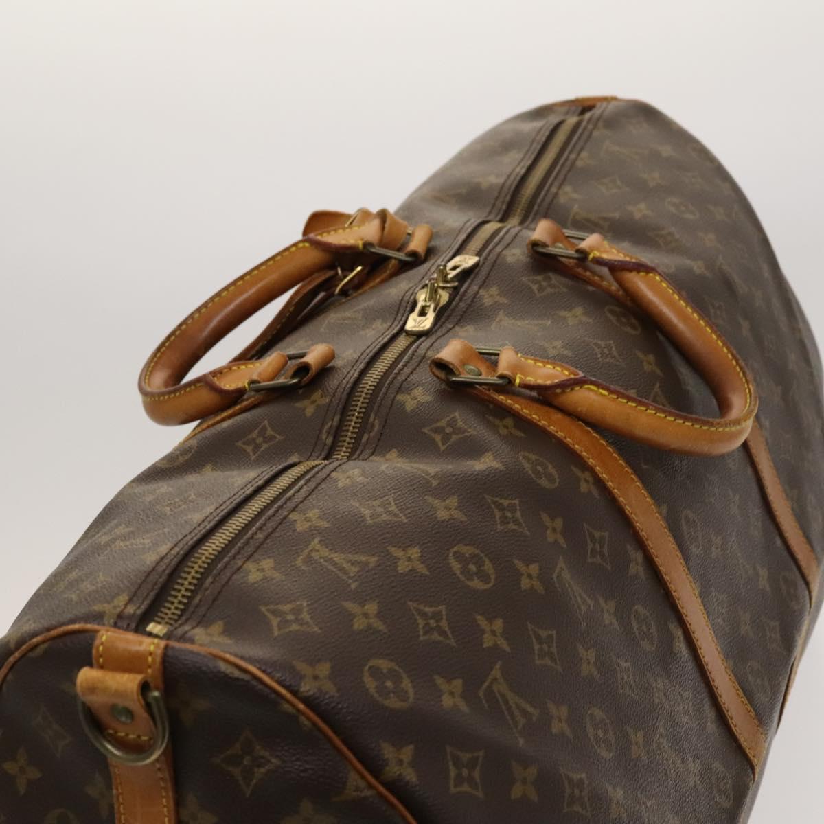 LOUIS VUITTON Monogram Keepall Bandouliere 60 Boston Bag M41412 LV Auth ti3031