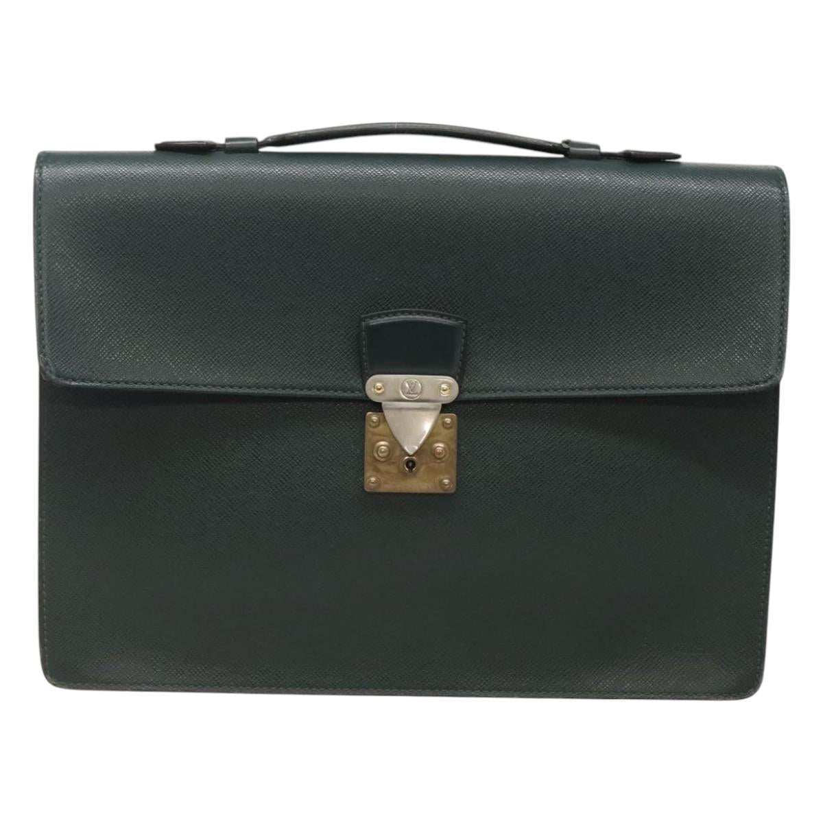 LOUIS VUITTON Taiga Serviette Kourad Business Bag Epicea M30074 LV Auth ti3037