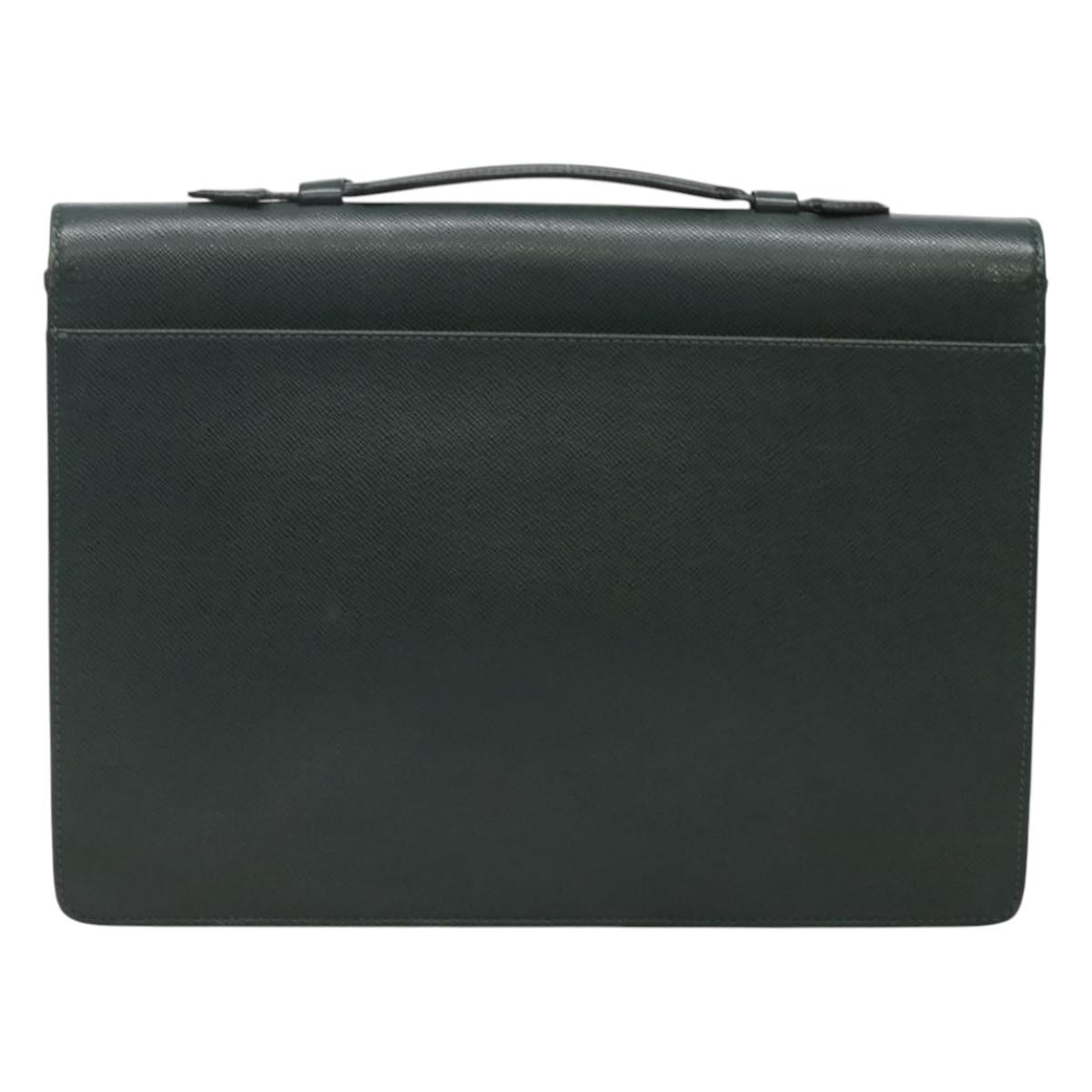 LOUIS VUITTON Taiga Serviette Kourad Business Bag Epicea M30074 LV Auth ti3037