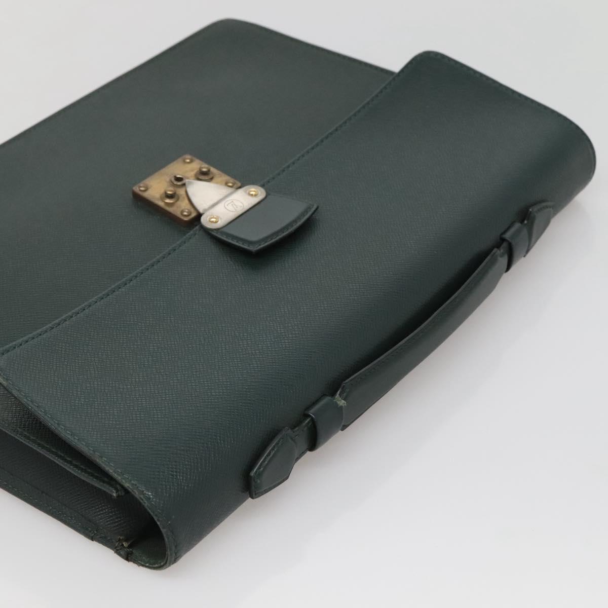 LOUIS VUITTON Taiga Serviette Kourad Business Bag Epicea M30074 LV Auth ti3037