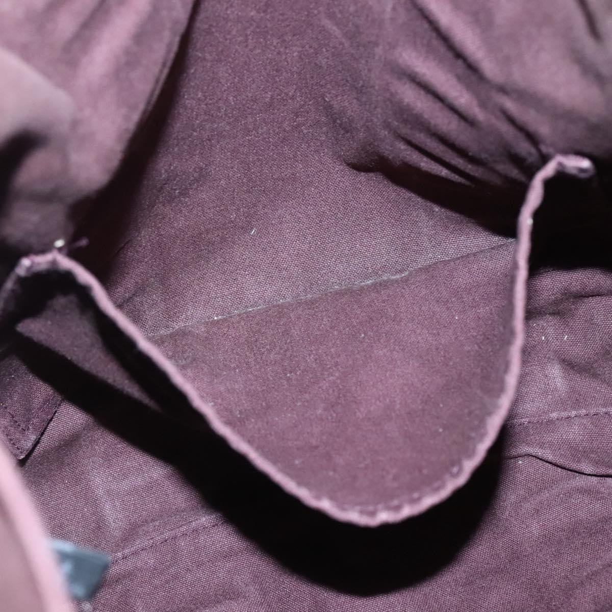 HERMES Fourre Tout Cabas Tote Bag Canvas Bordeaux Auth ti3044