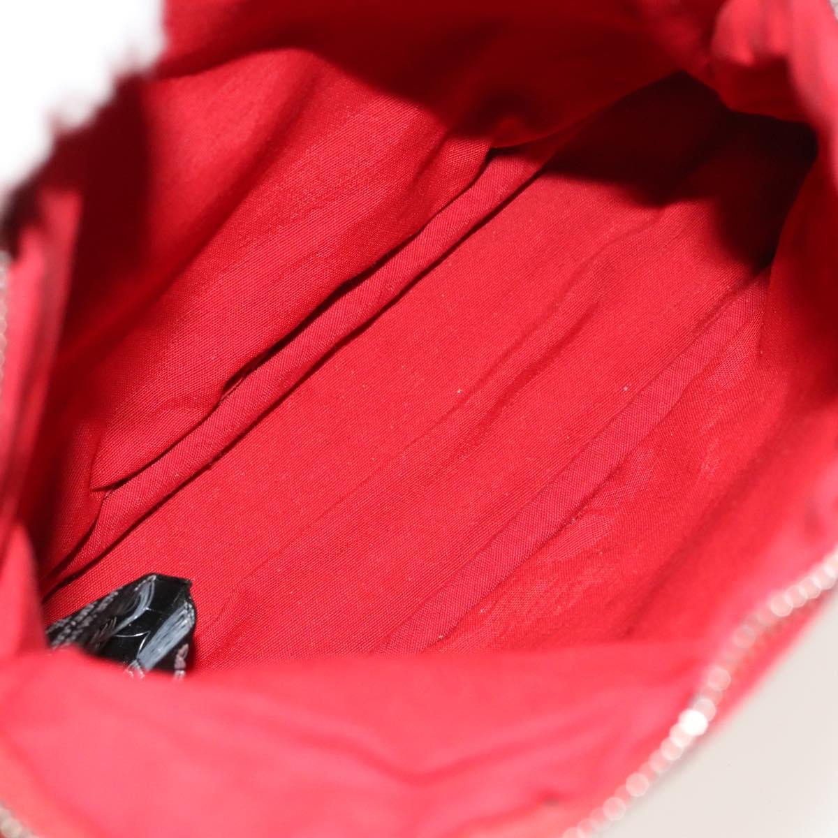 HERMES Bolide Pouch Canvas 6Set Orange Brown Red Auth ti3047