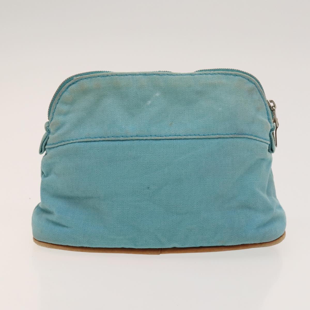 HERMES Bolide Pouch Canvas 6Set Orange Brown Red Auth ti3047