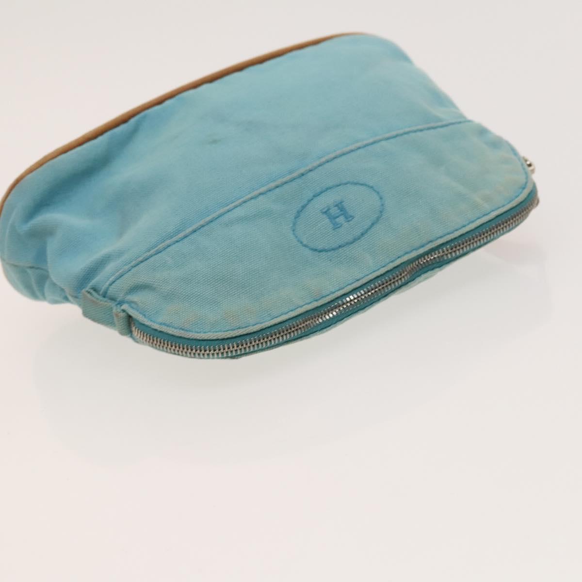 HERMES Bolide Pouch Canvas 6Set Orange Brown Red Auth ti3047