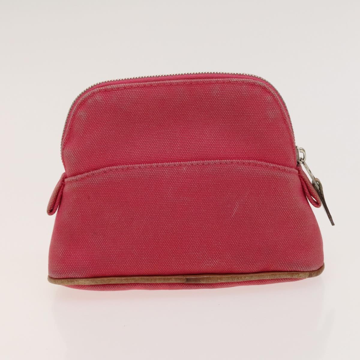 HERMES Bolide Pouch Canvas 6Set Orange Brown Red Auth ti3047