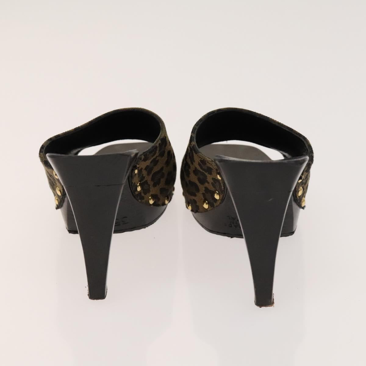 BALLY Fendi Chloe Sandals Leather 4Set White Black Brown Auth ti3052