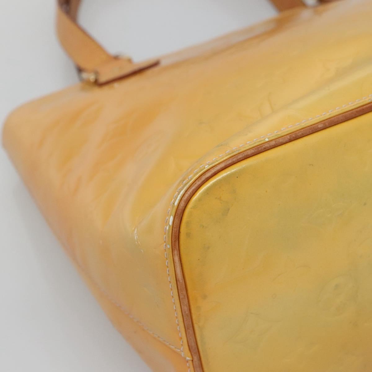 LOUIS VUITTON Monogram Vernis Houston Hand Bag Gris M91053 LV Auth ti3057