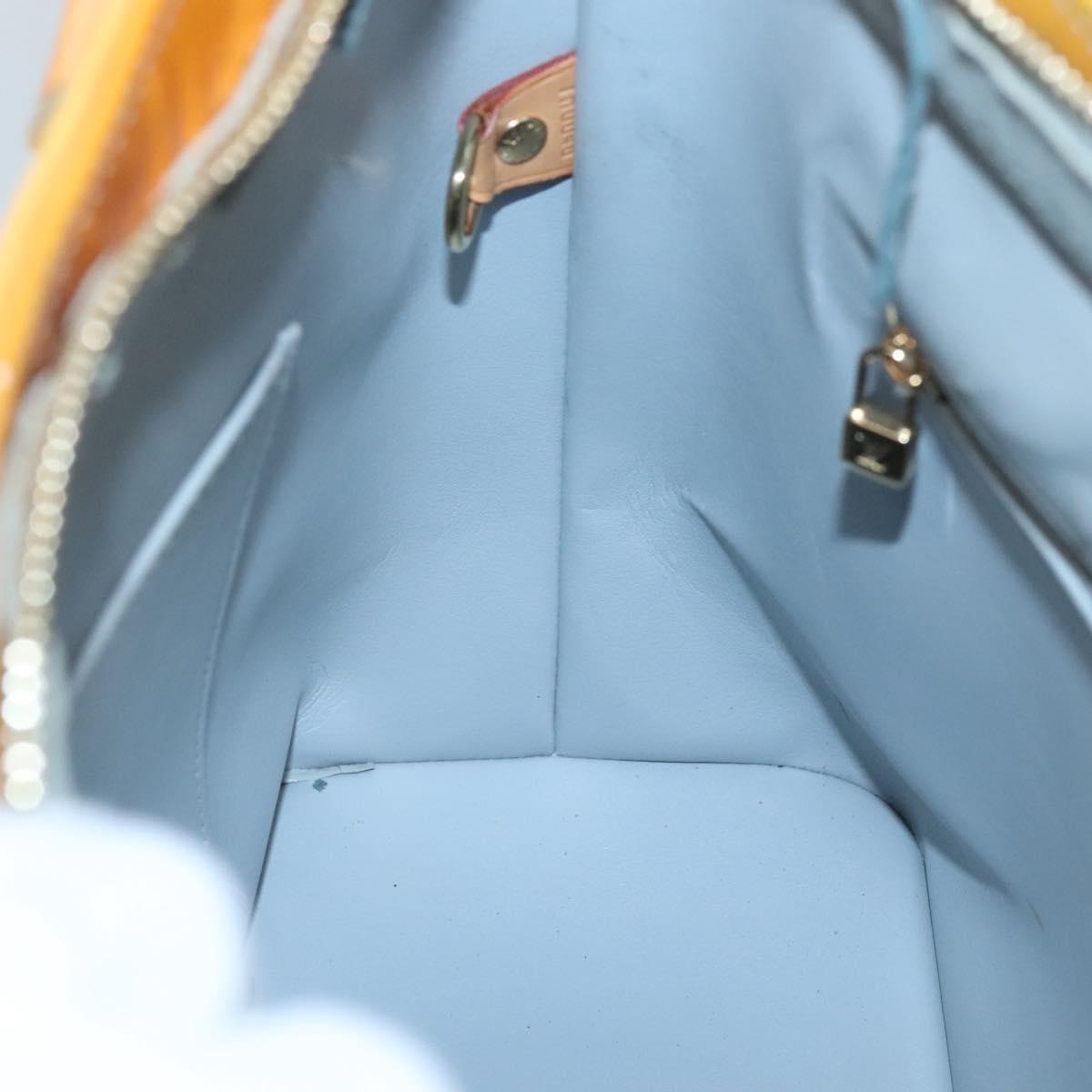 LOUIS VUITTON Monogram Vernis Houston Hand Bag Gris M91053 LV Auth ti3057