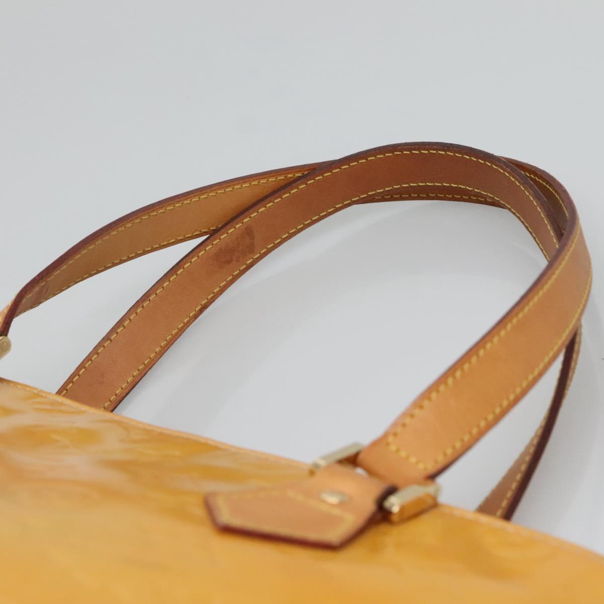 LOUIS VUITTON Monogram Vernis Houston Hand Bag Gris M91053 LV Auth ti3057