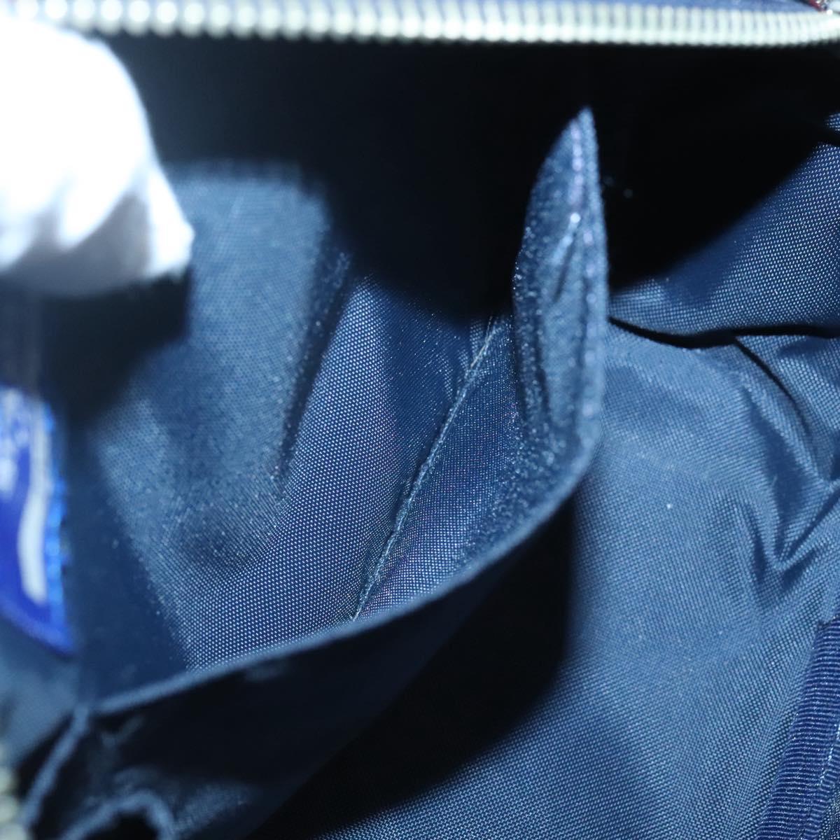 BURBERRY Blue Label Nova Check Shoulder Bag Canvas Red Navy Auth ti3067