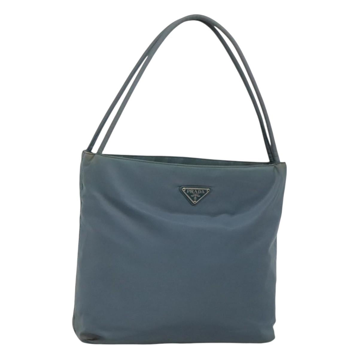 PRADA Tote Bag Nylon Light Blue Auth ti3069