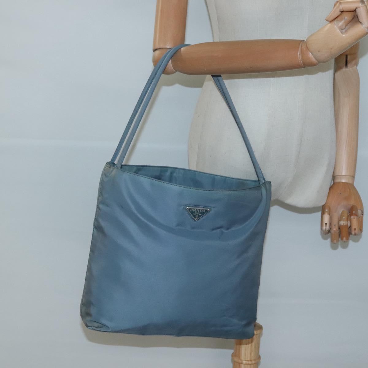 PRADA Tote Bag Nylon Light Blue Auth ti3069