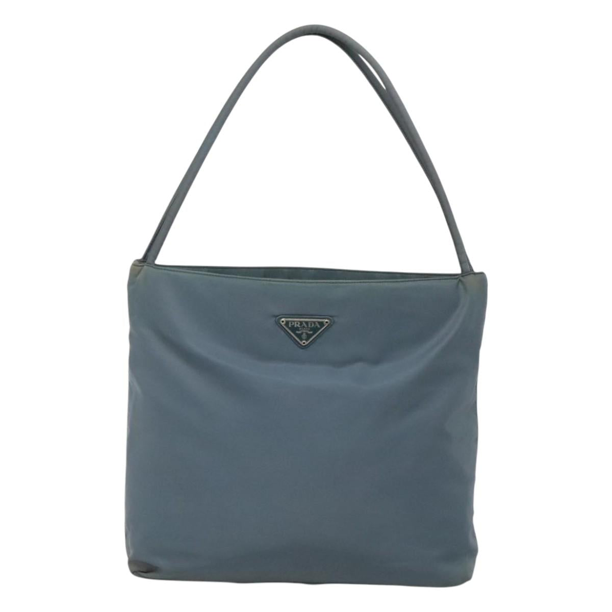 PRADA Tote Bag Nylon Light Blue Auth ti3069