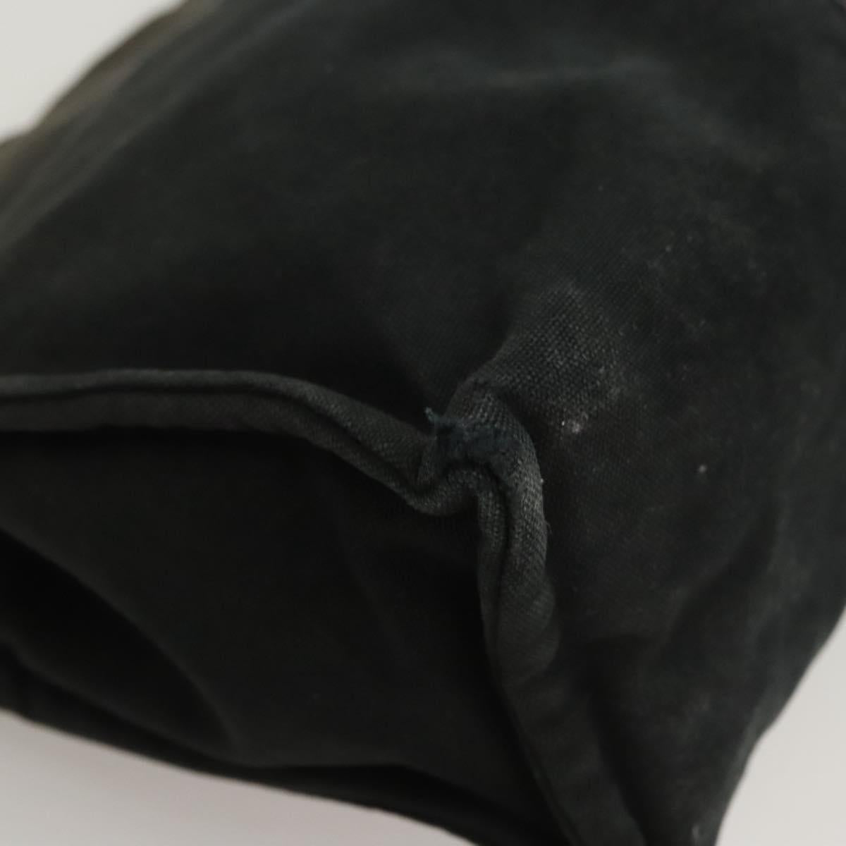 HERMES Fourre Tout Clutch Bag Canvas Black Auth ti3076