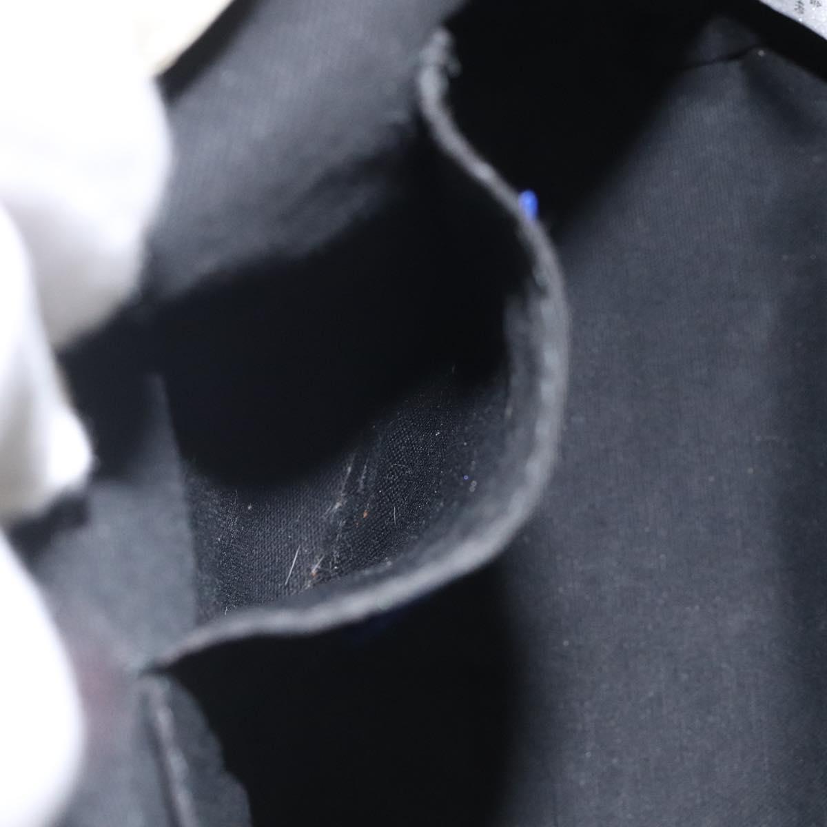 BURBERRY Blue Label Shoulder Bag Canvas Black White Auth ti3081