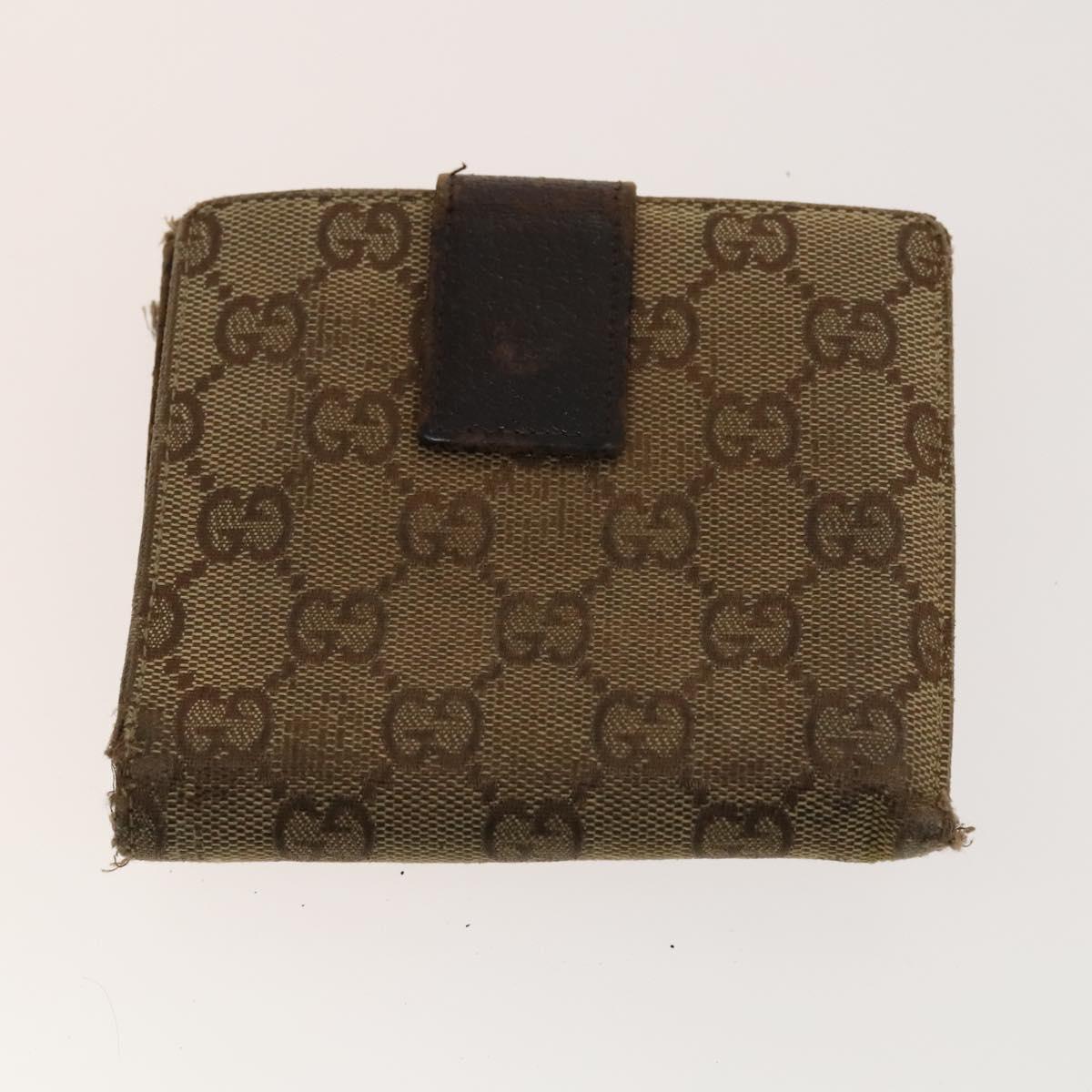 GUCCI GG Canvas Jackie Web Sherry Line Wallet 4Set Beige Red Auth ti3092