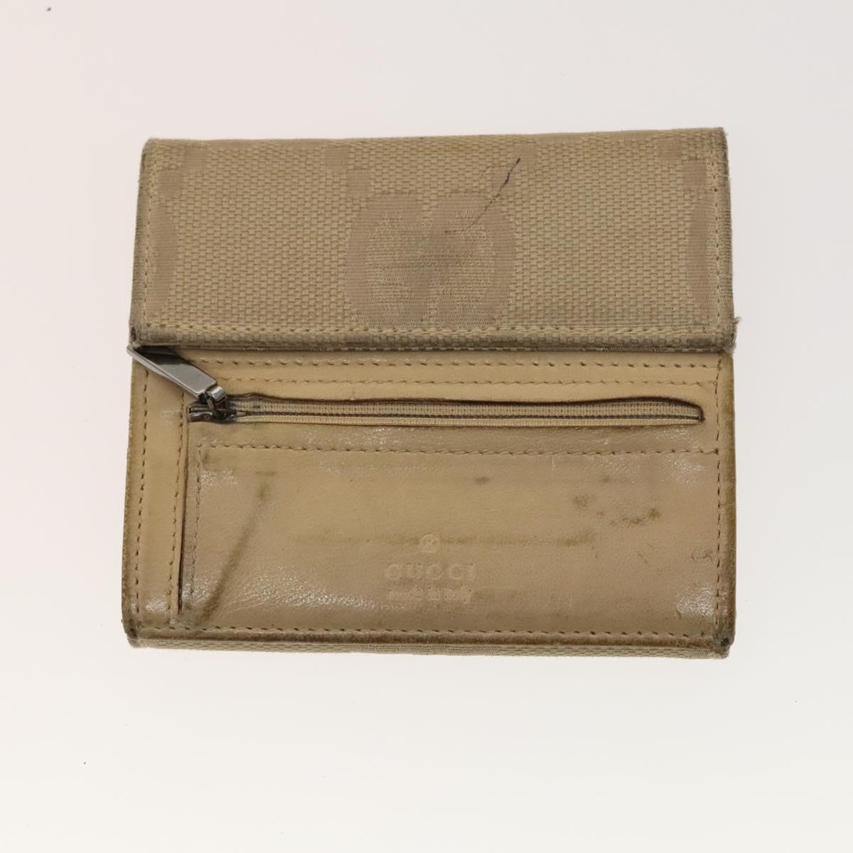 GUCCI GG Canvas Jackie Web Sherry Line Wallet 4Set Beige Red Auth ti3092